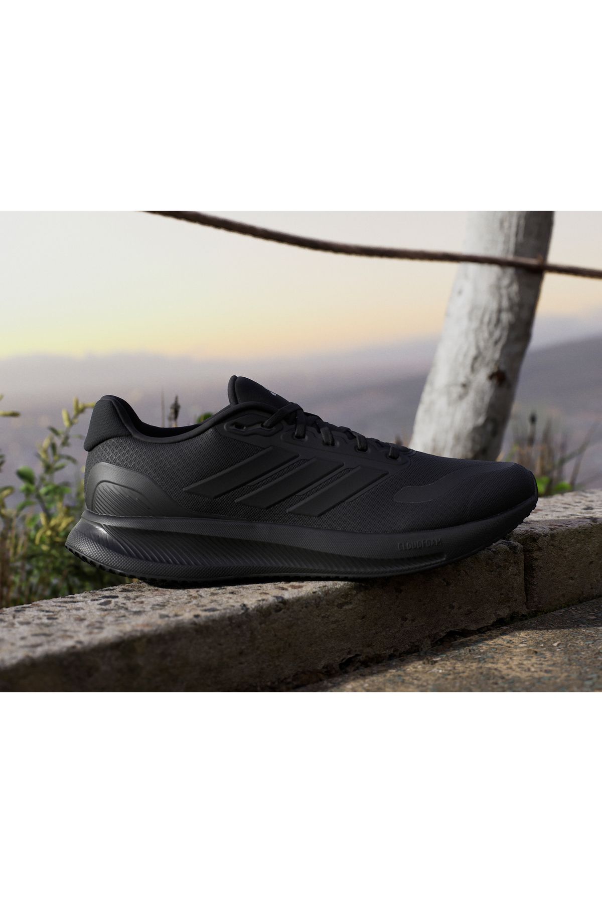 کفش دو و تمرین مشکی مردانه زنانه 5 در حال رانینگ سیاه adidas