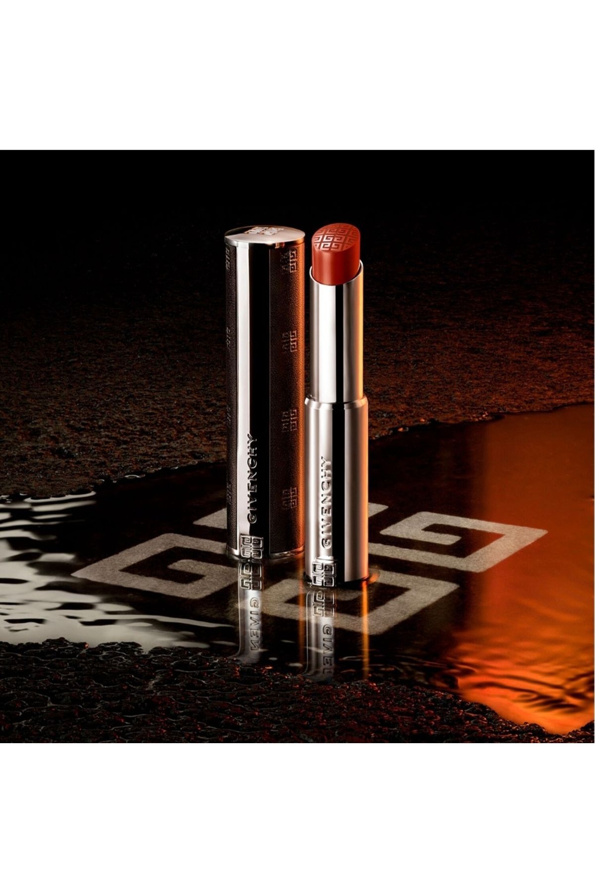 Givenchy-Le Rouge Interdit Satin - Bright Color and Lasting Moisturizing Satin Lipstick 2.7Gr 2