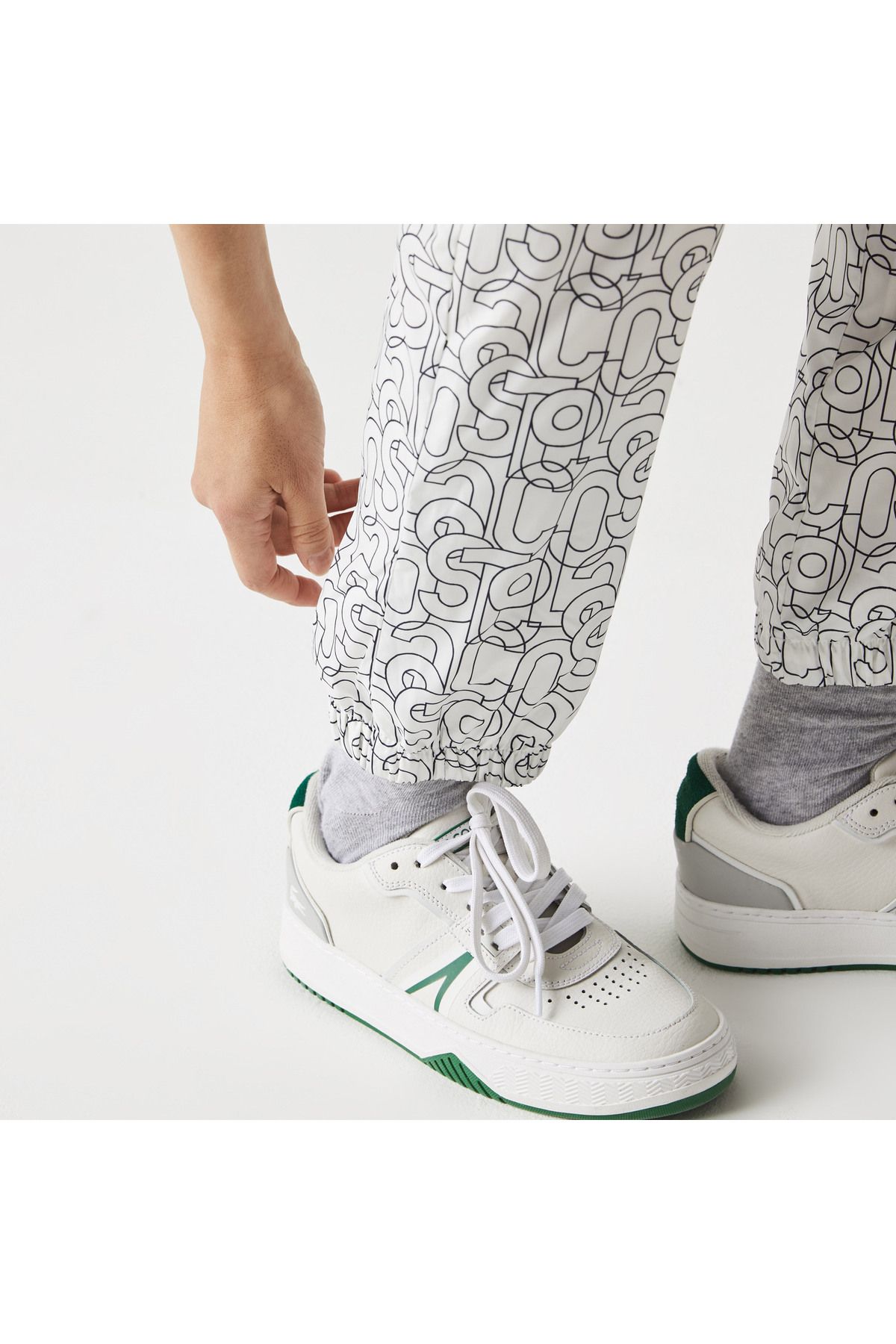 Lacoste-L!And Women's Printed White Sweatpants 8