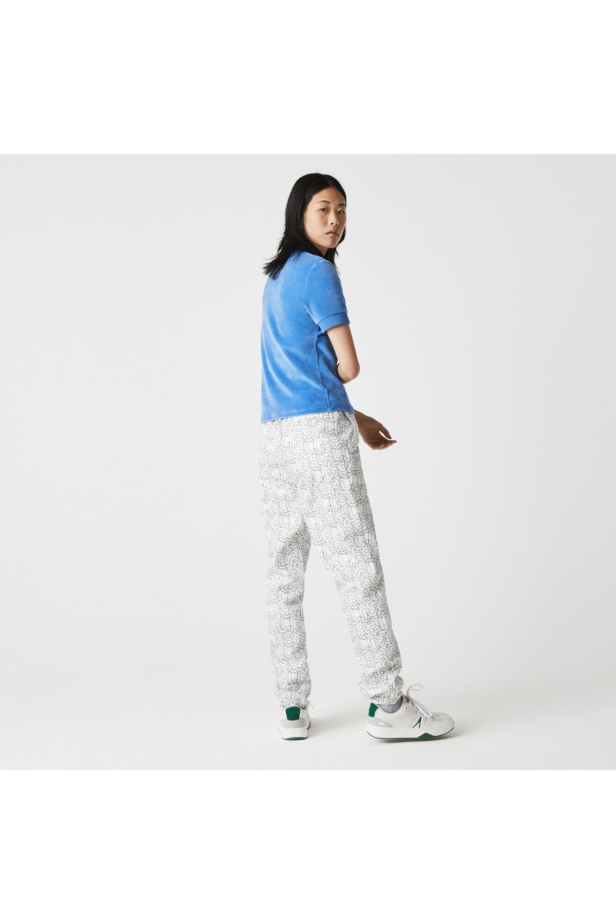 Lacoste-L!And Women's Printed White Sweatpants 3