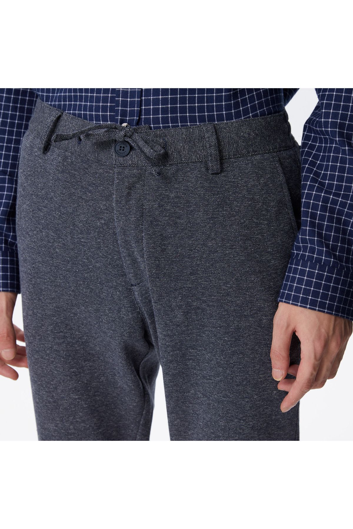 شلوار خاکستری مردانه آبی باریک و اورجینال Lacoste