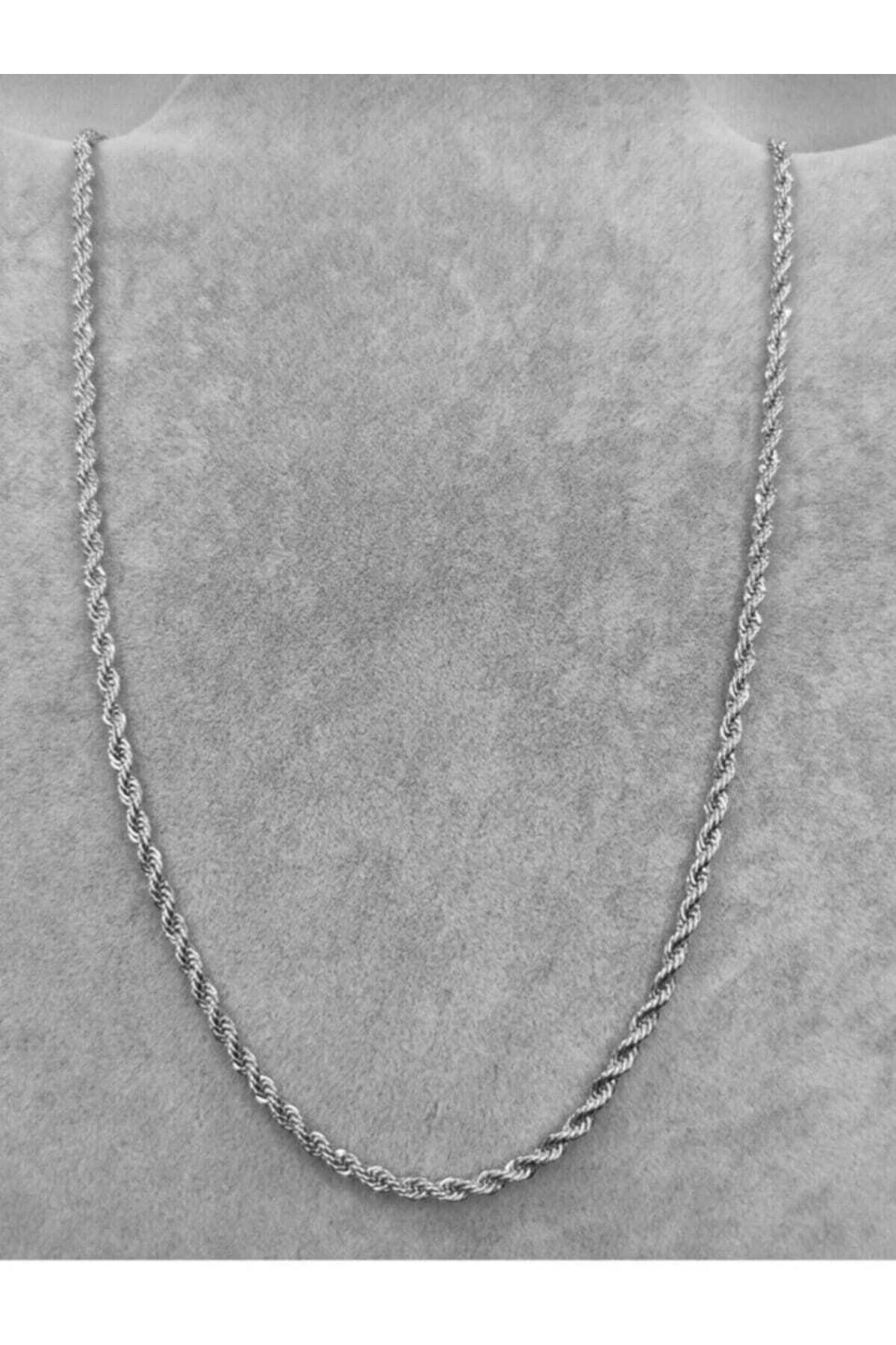 JEWELRY Erkek/kadın Zincir Sade Kolye Burgu Halat