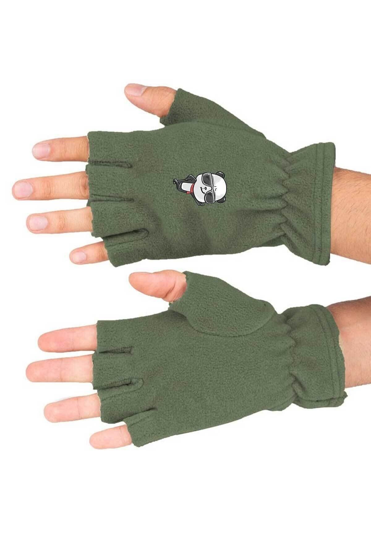 Fanze-Panda Fleece Cut Gloves Set - Zrn3813 3