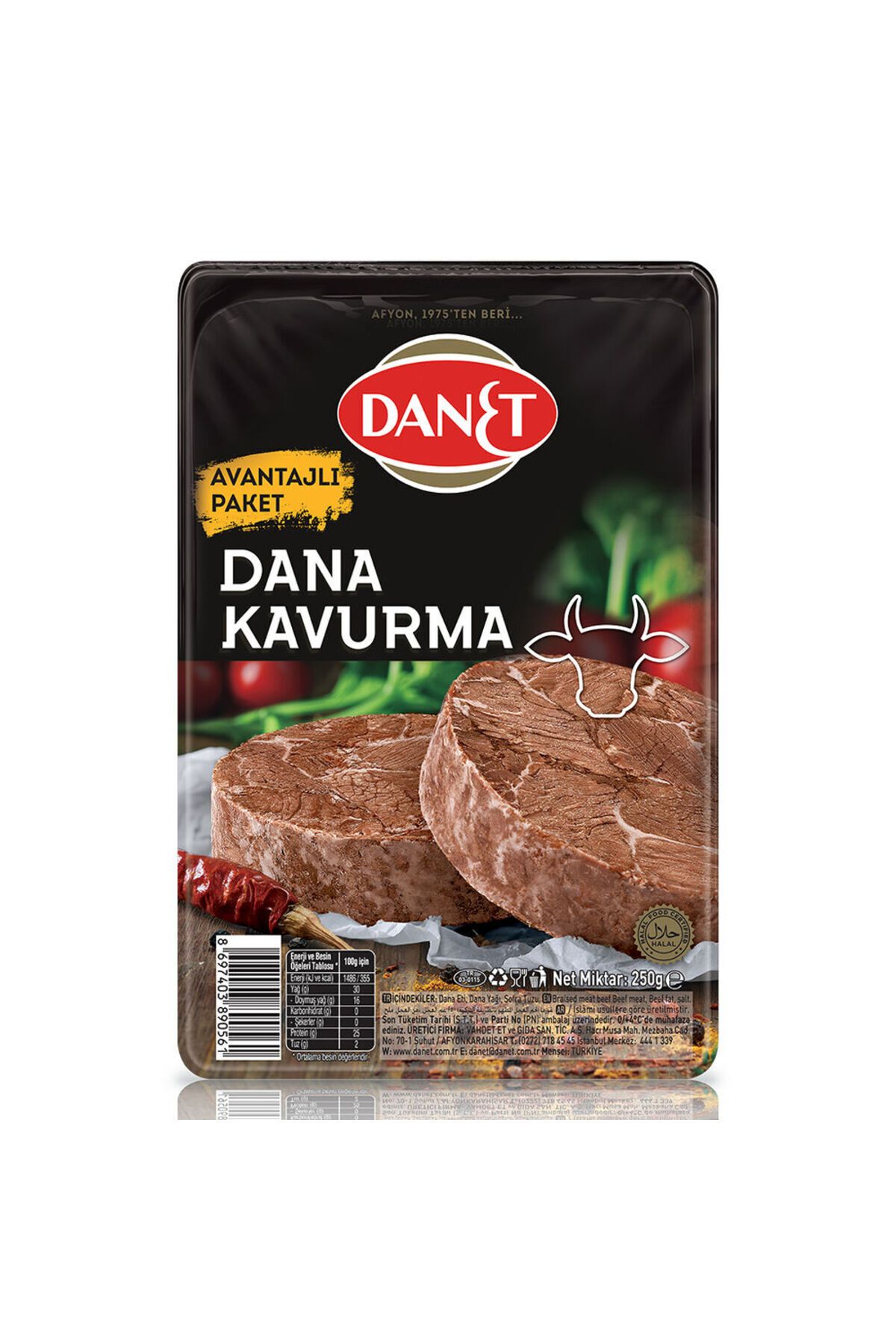 Danet Dana Kavurma İki Dilim 250 gr