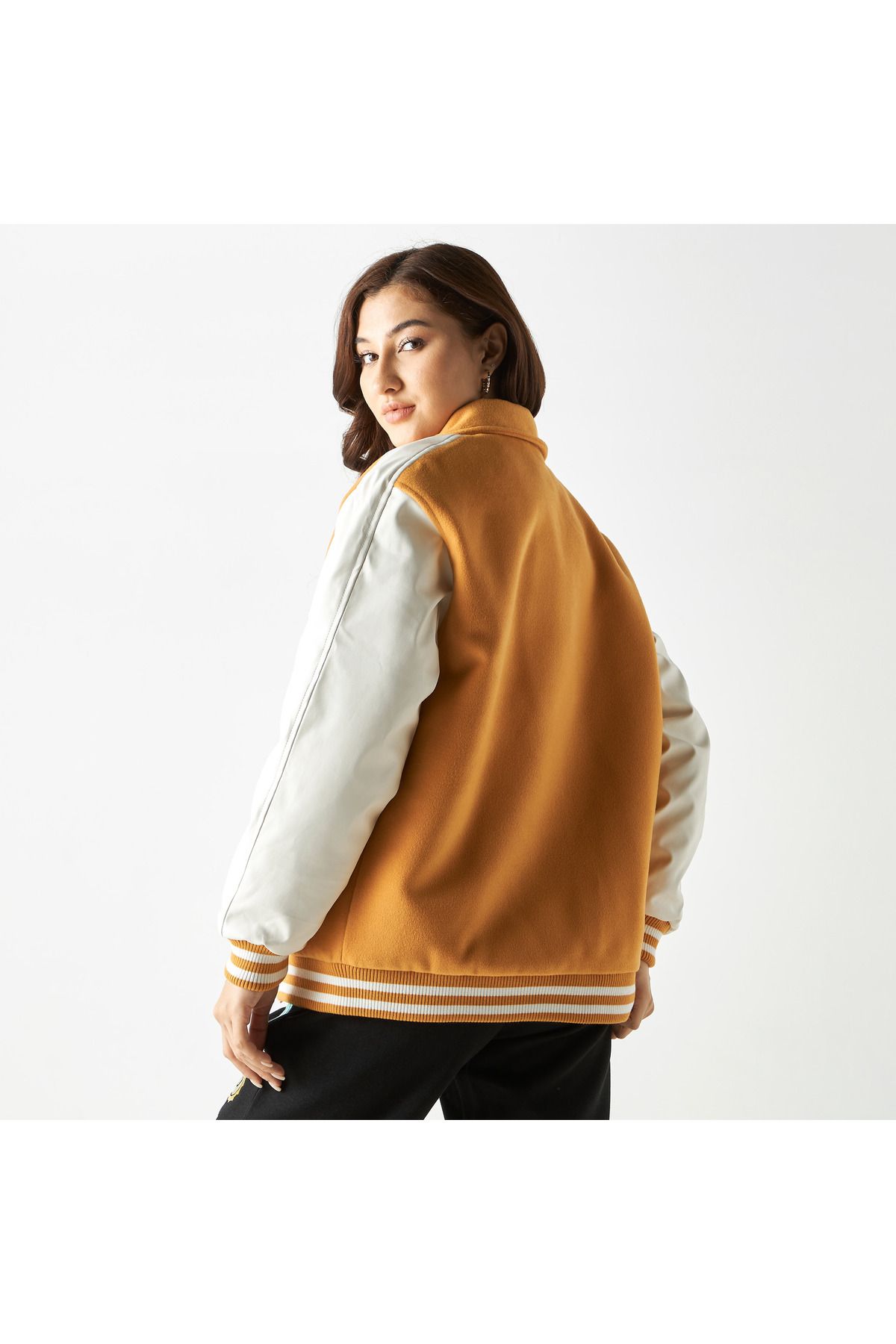 SP Characters-Smiley World Embroidered Zip Through Bomber Jacket With Pockets 3
