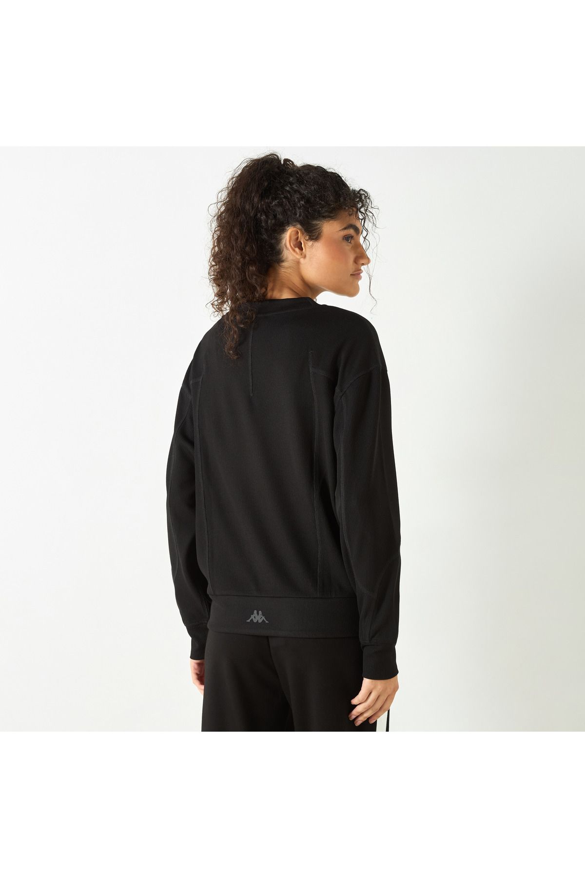 Kappa-Ribbed Zip Through Jacket with Long Sleeves 3