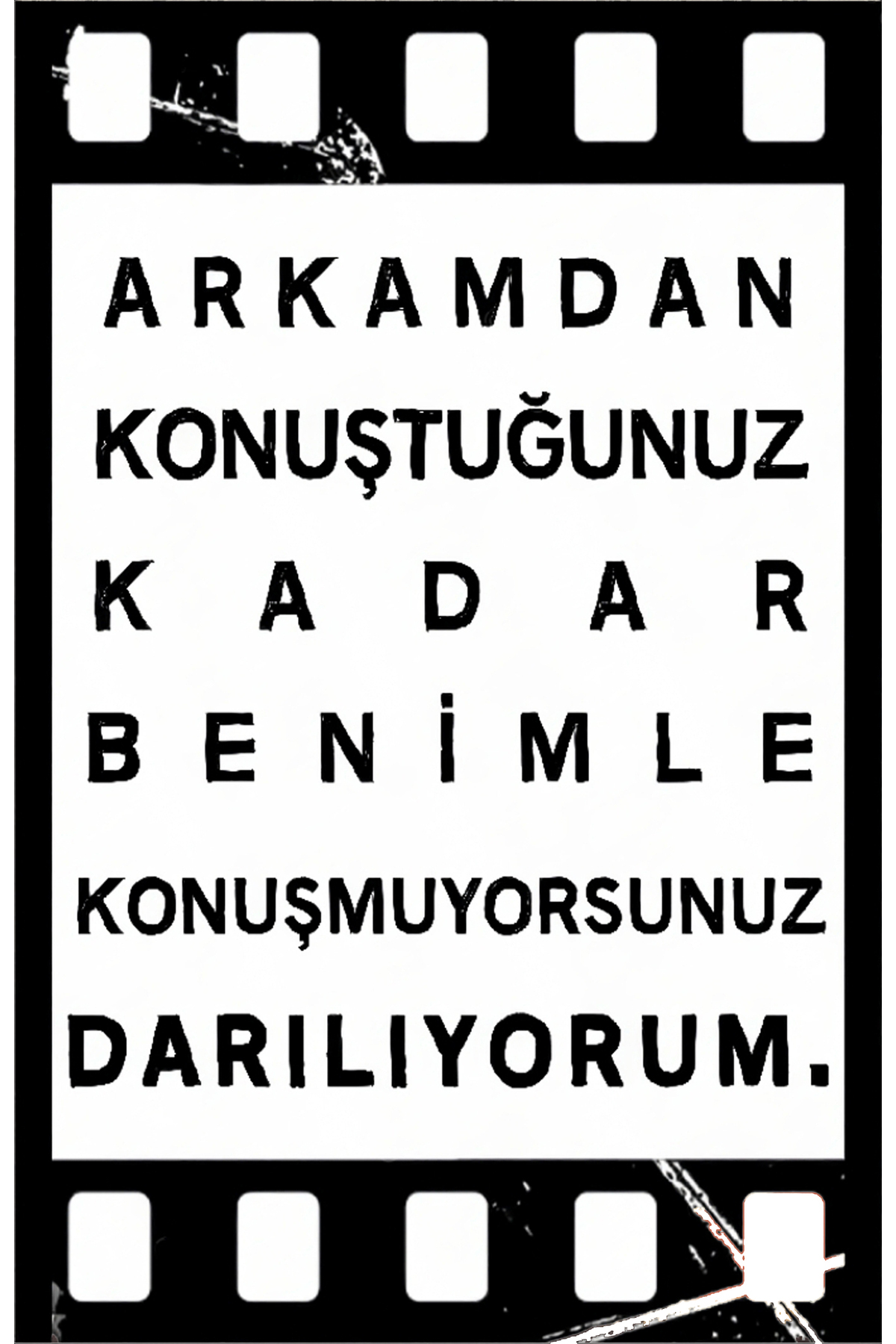 Written Retro Wooden Poster