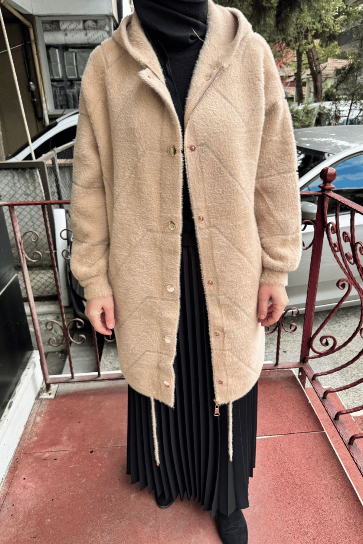 Ghisa-Camel Coat - 5Kgskbn 231166   Model 4