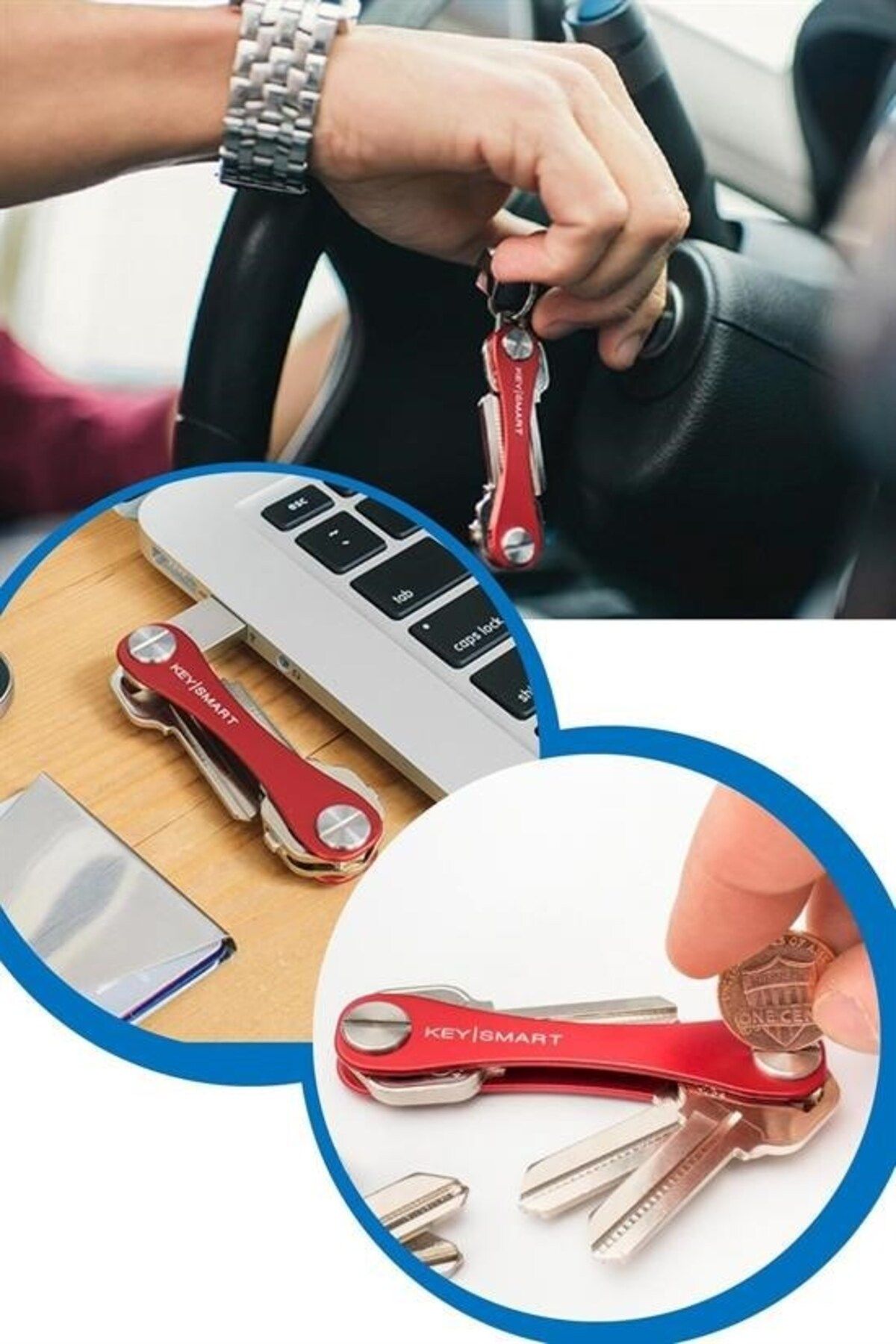 Buffer-® Practical Smart Keychain Key Organizer Apparatus 7
