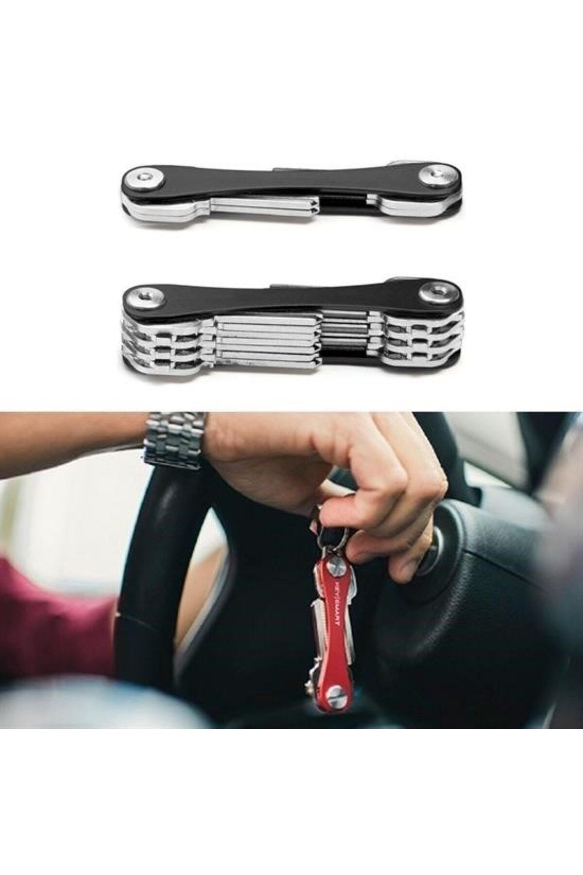 Buffer-® Practical Smart Keychain Key Organizer Apparatus 2