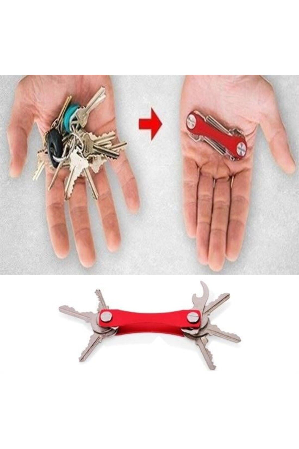 Buffer-® Practical Smart Keychain Key Organizer Apparatus 3