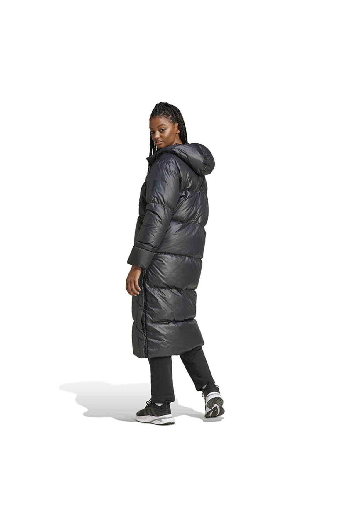 adidas-W Big Baffle C - Women's Black Coat Iv9770 4