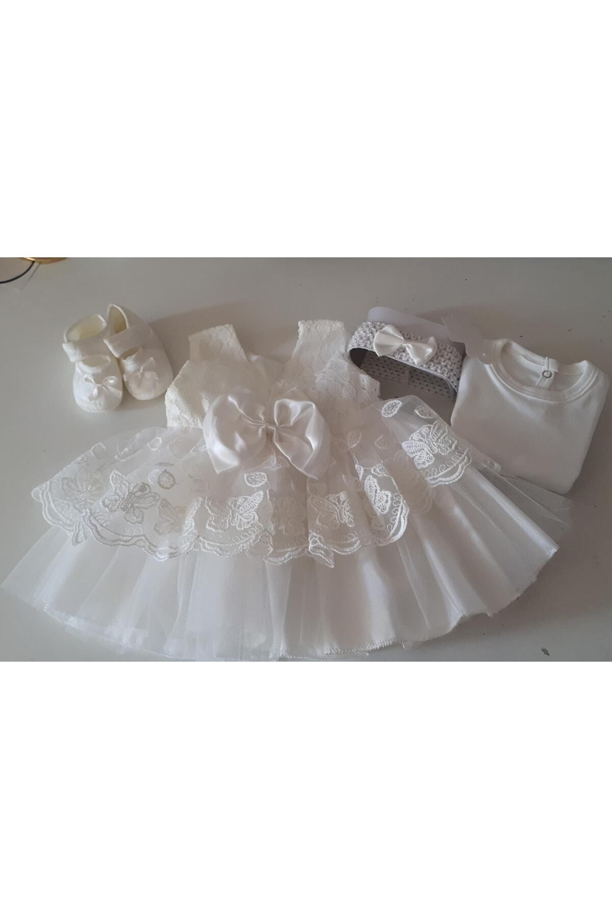 biyan collection Kız Bebek Mevlüt Takımı Gelinlik Abiye Elbise Bebek Doğum Baby Shower Hediyesi fotoğrafı 2 (önizleme)