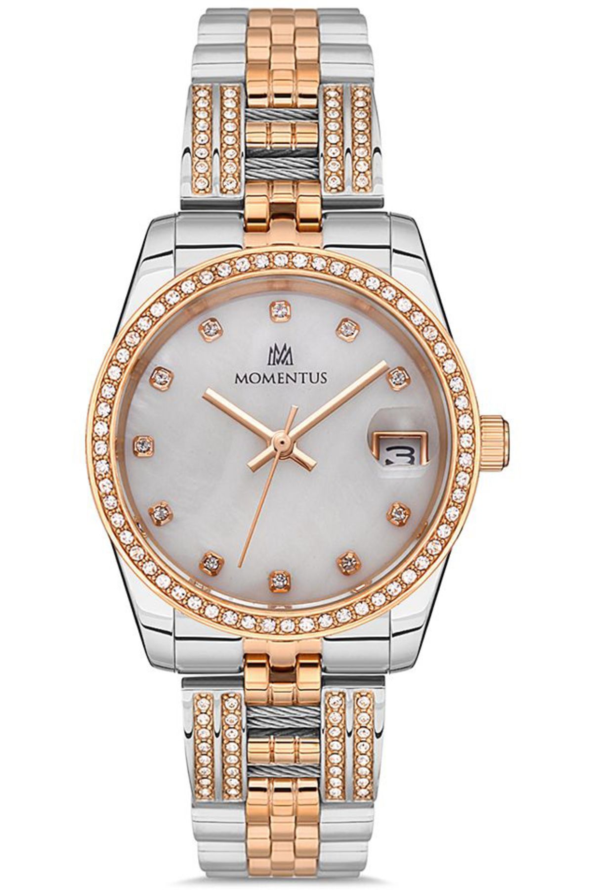 Momentus-Watch - Silver-colored - Rose gold 1