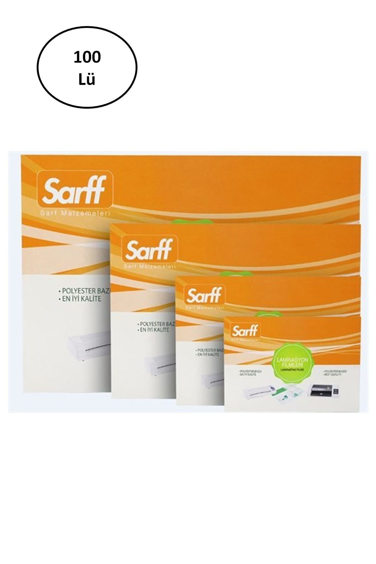 Nurum E Tİcaret Sarff 125 Micron 85x115 Laminasyon Poşeti 100Ad