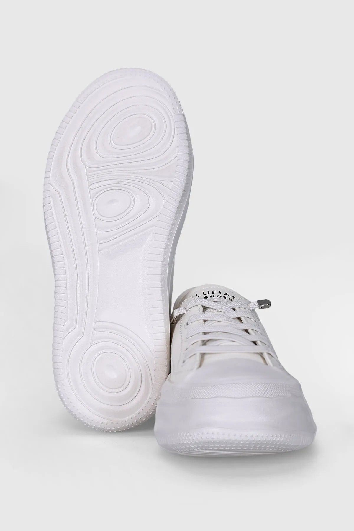 Lufian-121230014 Annabel Women's Genuine Leather Sneaker Casual Shoes White 4
