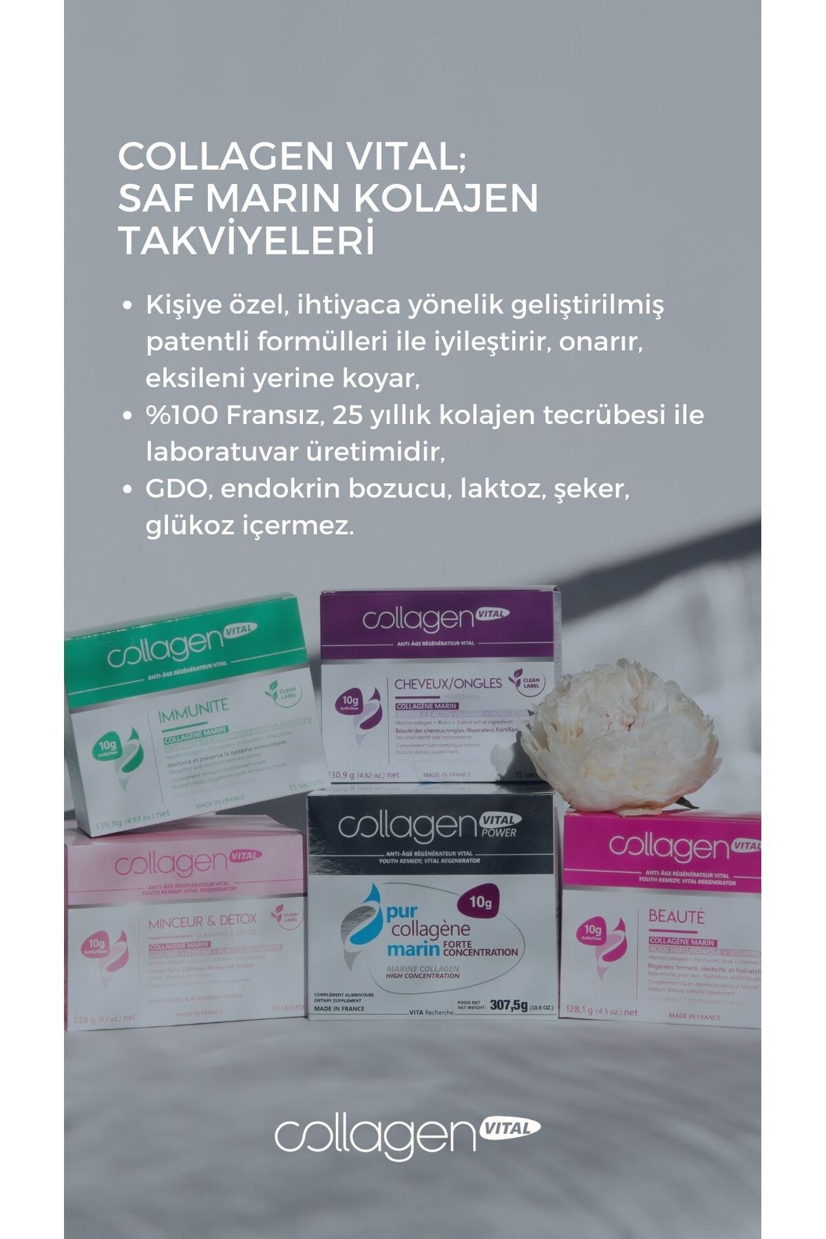 Collagen Vital-Minceur & Detox 10,000 Mg Pure Fish Collagen Slimming And 4
