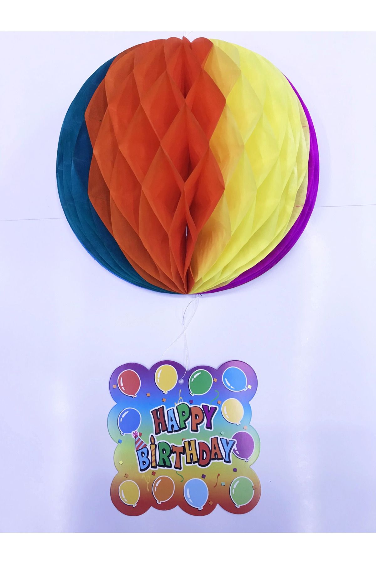 Take and Happy Kağıt Süs Happy Birthday Dekor 55 Cm-0748