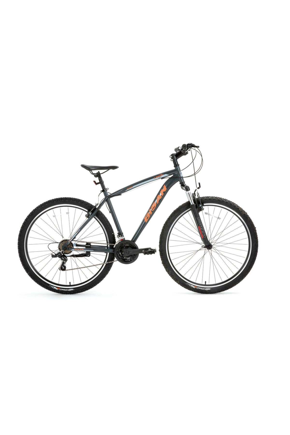 Bisan BİSAN LEON V MAT GRİ 34 CM 3x7 VİTES 24jant ÇOCUK DAĞ BİSİKLETİ