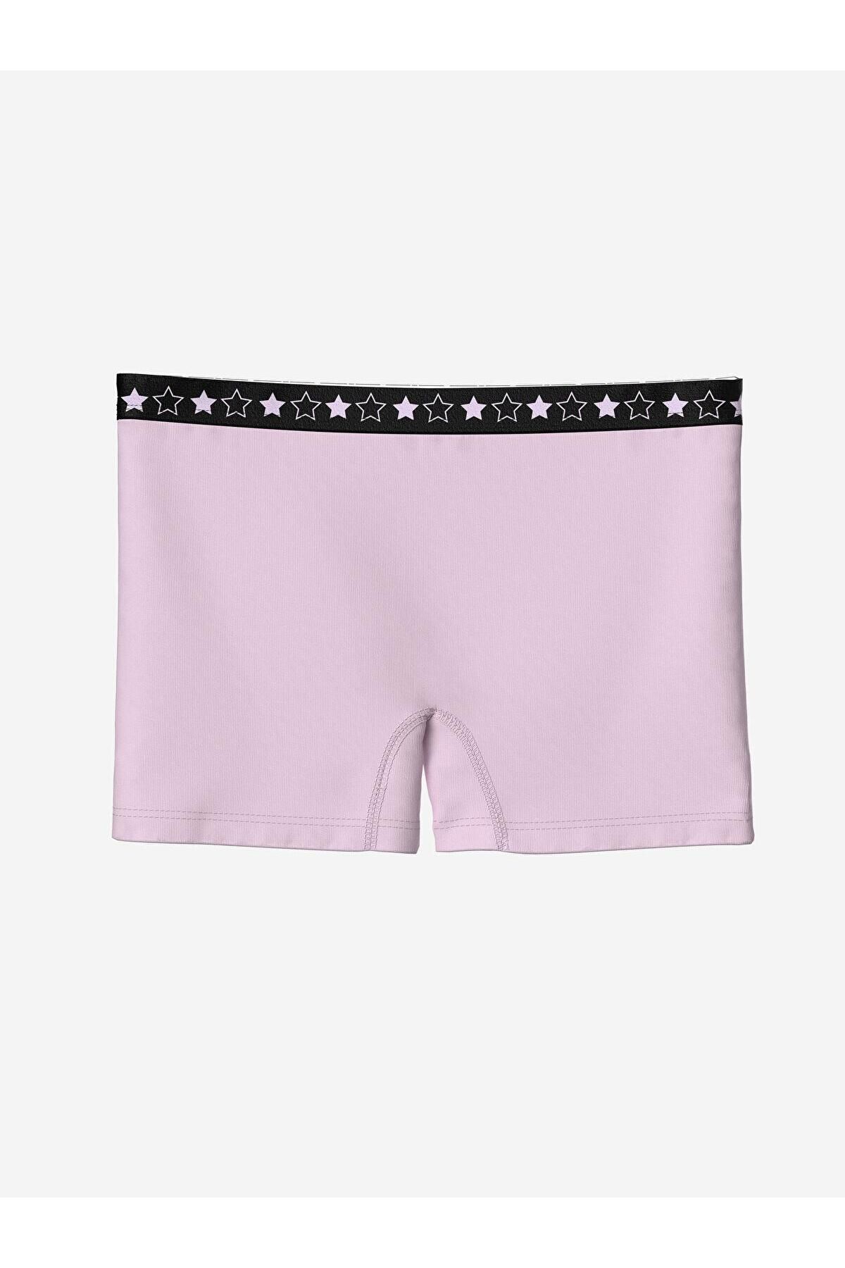 LC Waikiki-Kids Printed Elastic Waist Printed Baby Girl Boxer 3-Piece 4
