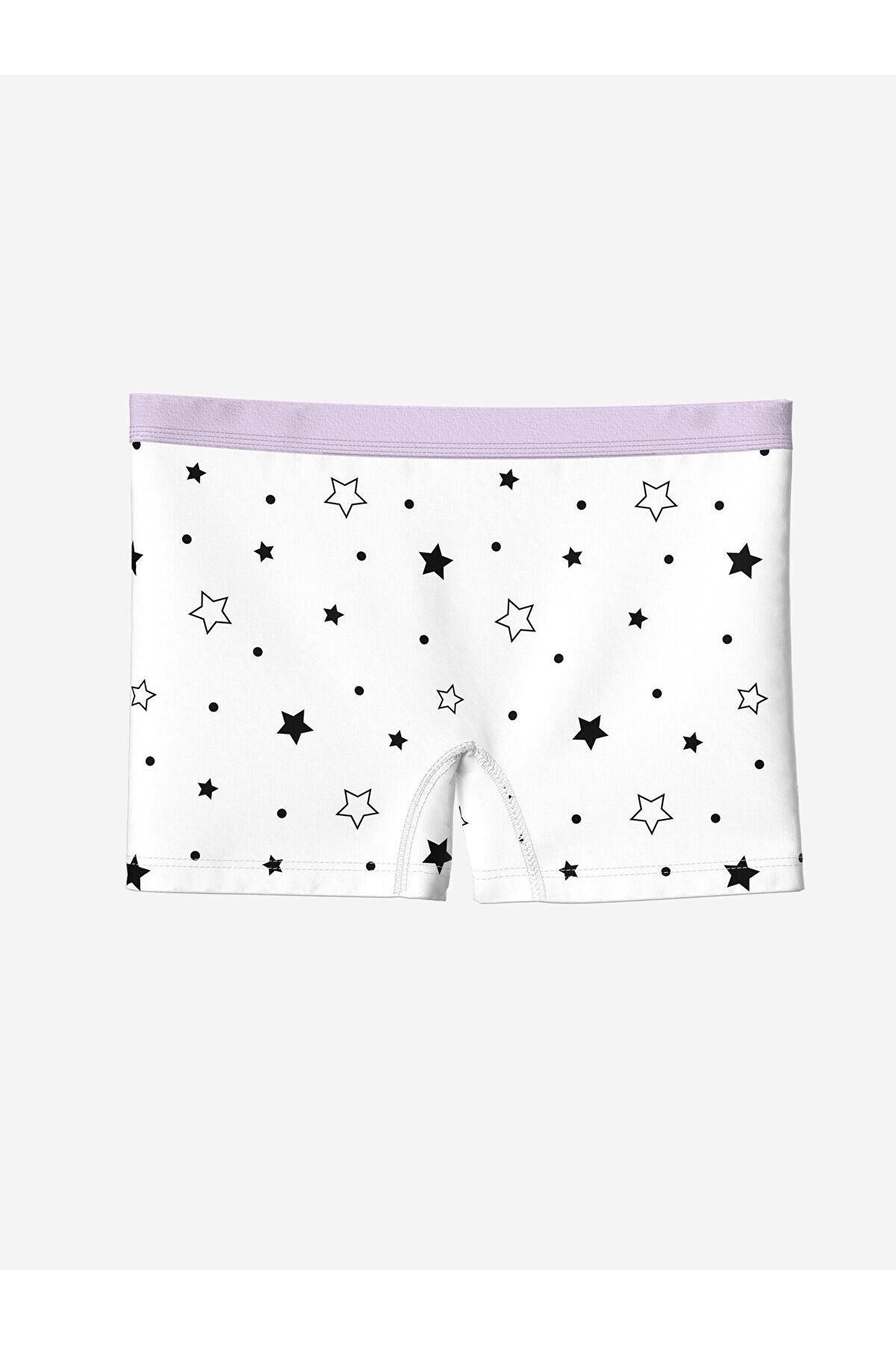 LC Waikiki-Kids Printed Elastic Waist Printed Baby Girl Boxer 3-Piece 2