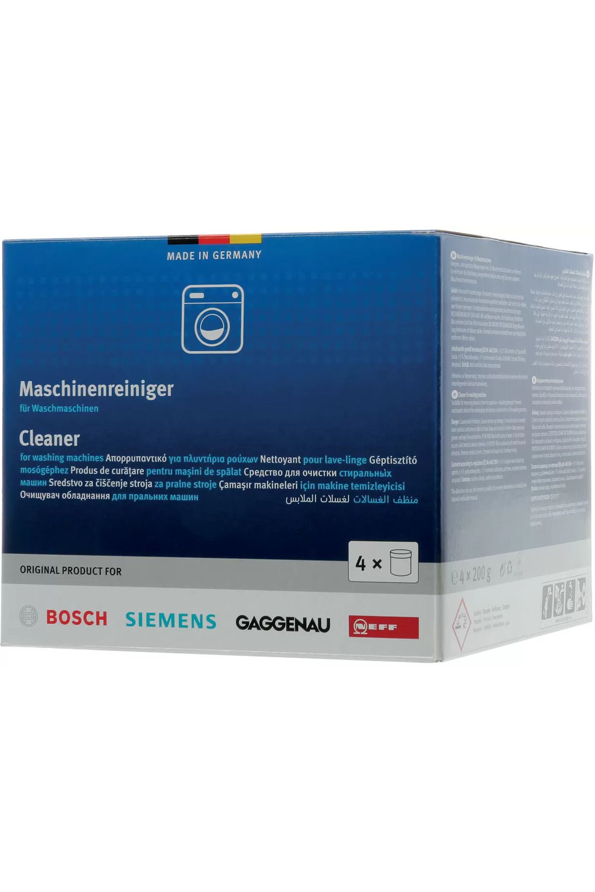 Bosch Çamaşır Makineleri için Temizleyici 4'lü Ekonomik Paket