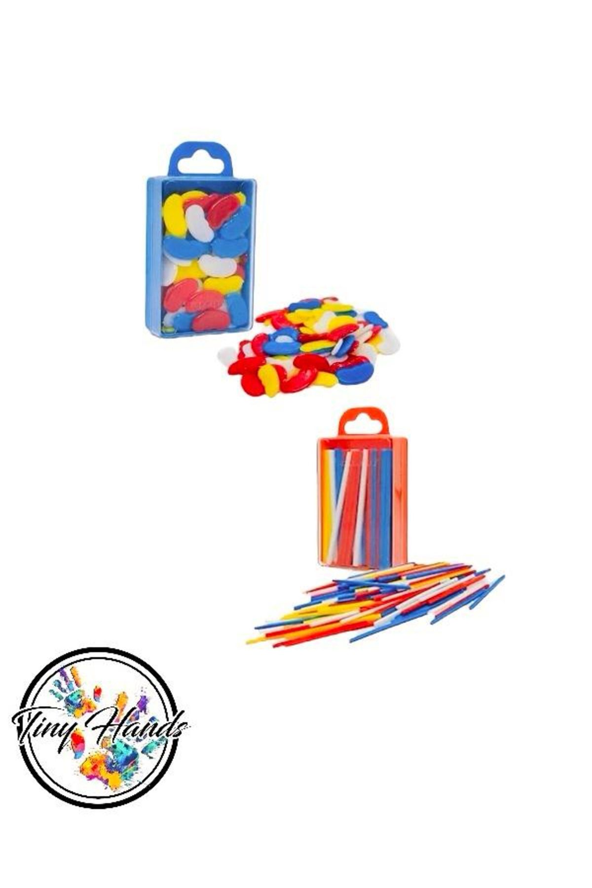 tiny hands-Plastic Counting Set 1 Pack - 1St Counting Stick and Beans for Classroom Students 4