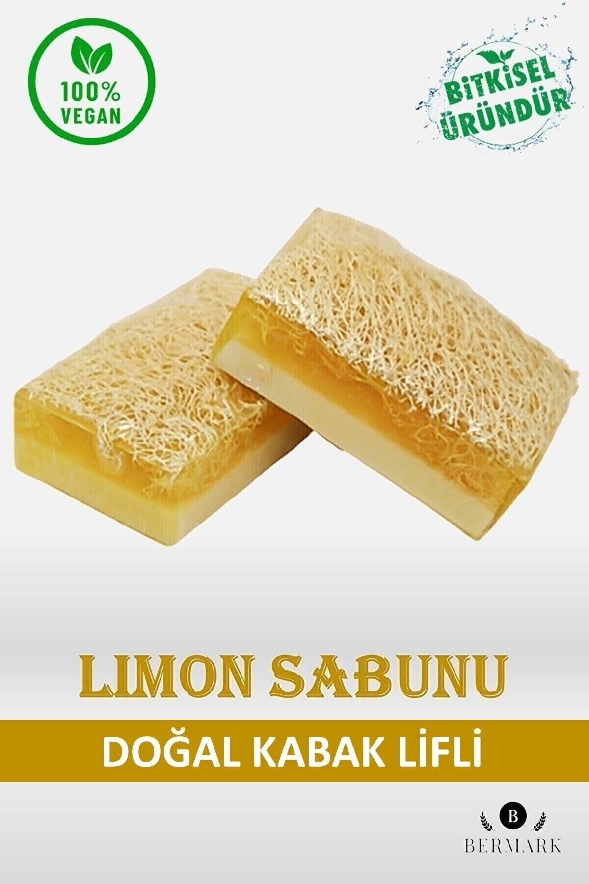 صابون لیمو فیبر کدو تنبل طبیعی دست ساز 110 گرم bermark
