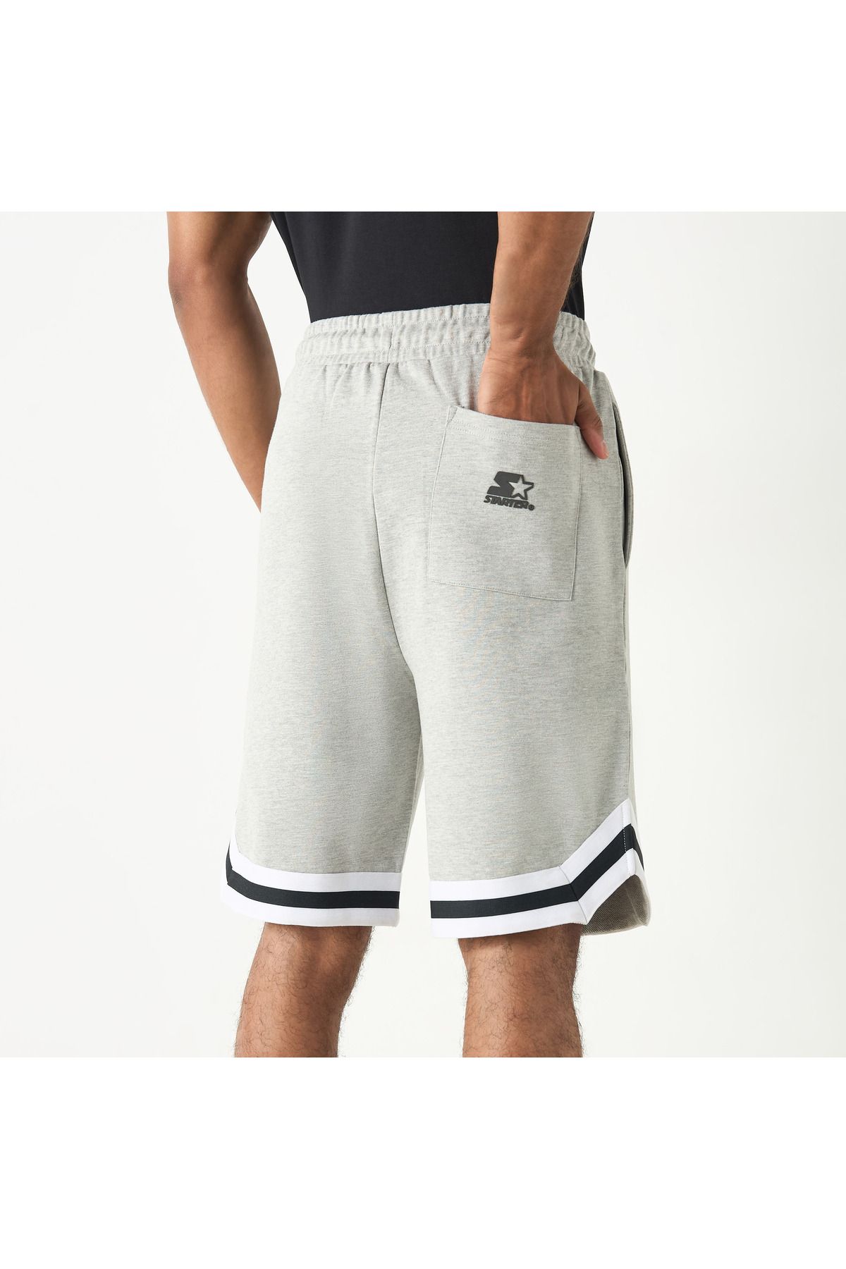 Starter-Logo Print Shorts with Pockets and Drawstring Closure 3