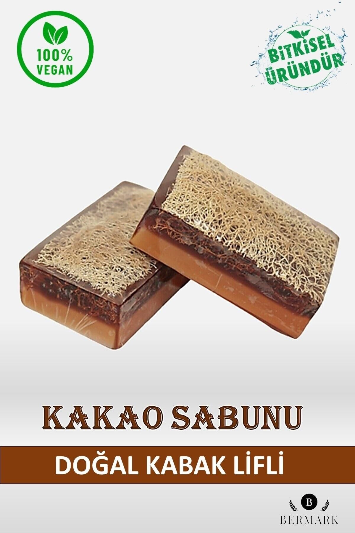صابون کاکائو گلیسیرین فیبر کدو تنبل طبیعی دست ساز 120 گرم bermark