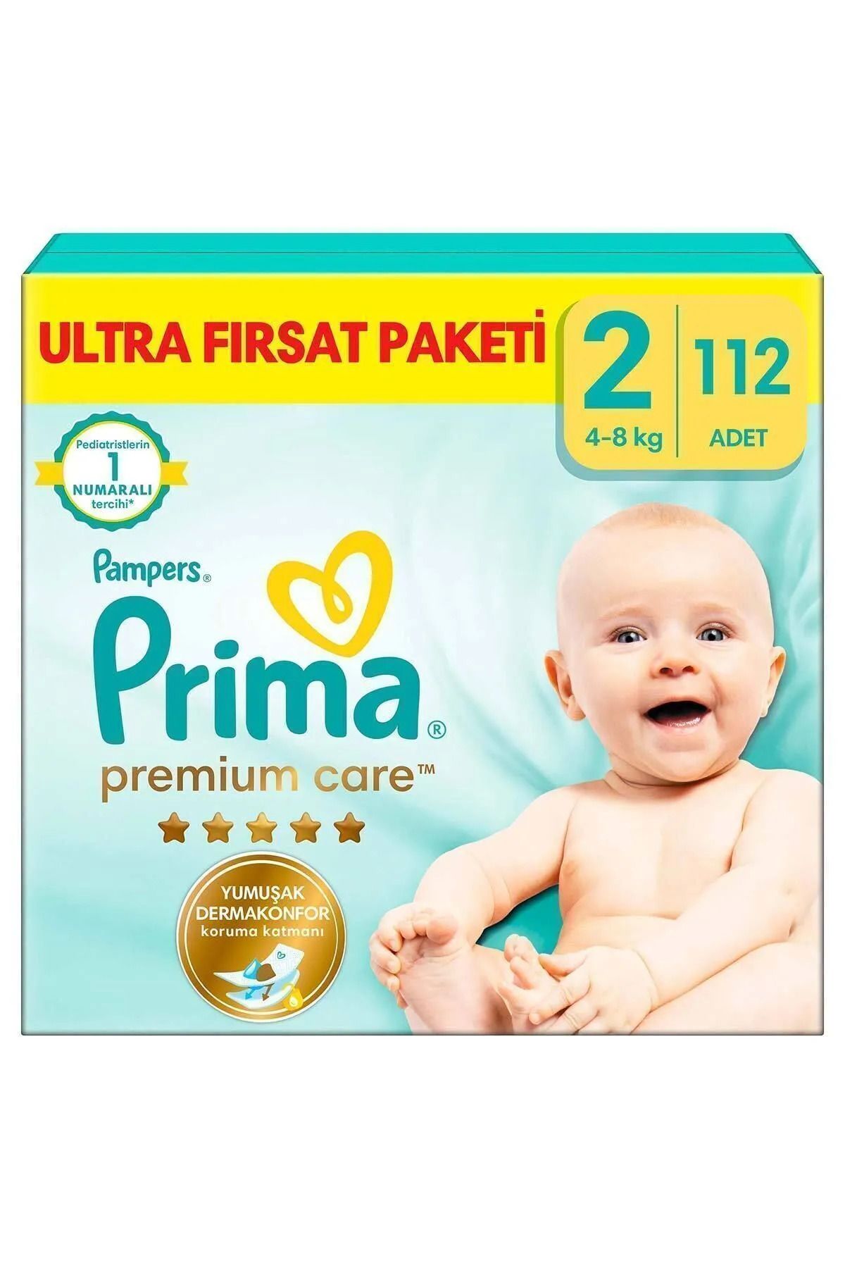 Prima Premium Care Bebek Bezi Fırsat Paketi 2 Beden 112 Adet