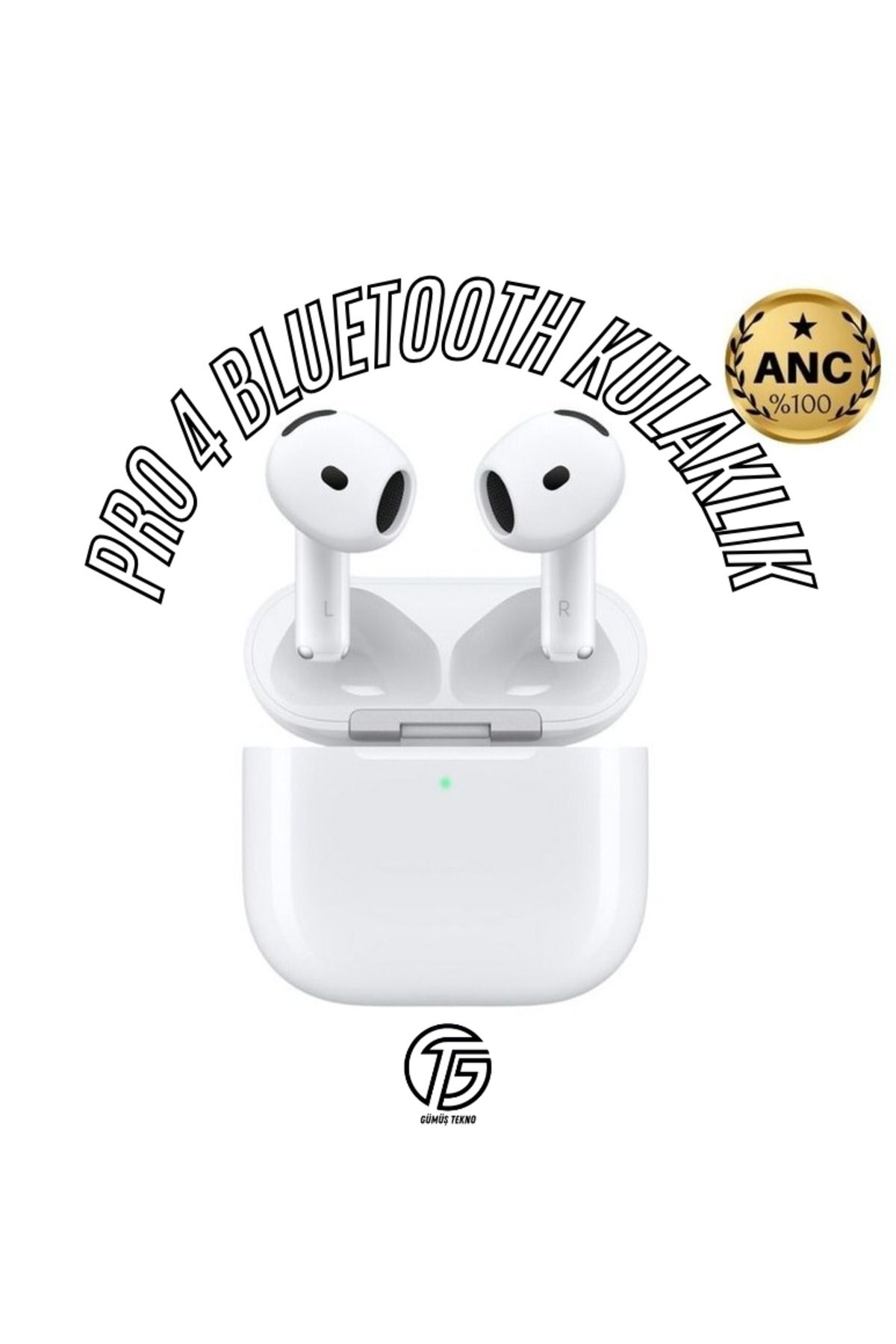 Yeni Air 4 Bluetooth Kulaklık ANC Özellikli Yüksek Basslı Mikrofonlu Uzun Şarj Redmi Note13 Uyumlu