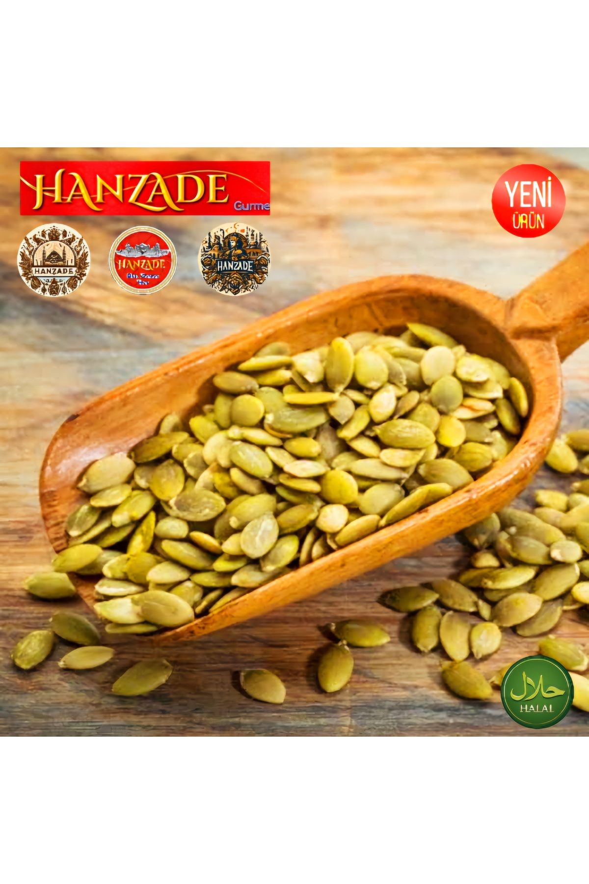 HANZADE GURME Natural Çiğ Kabak Çekirdeği Içi 250 gr Seçme