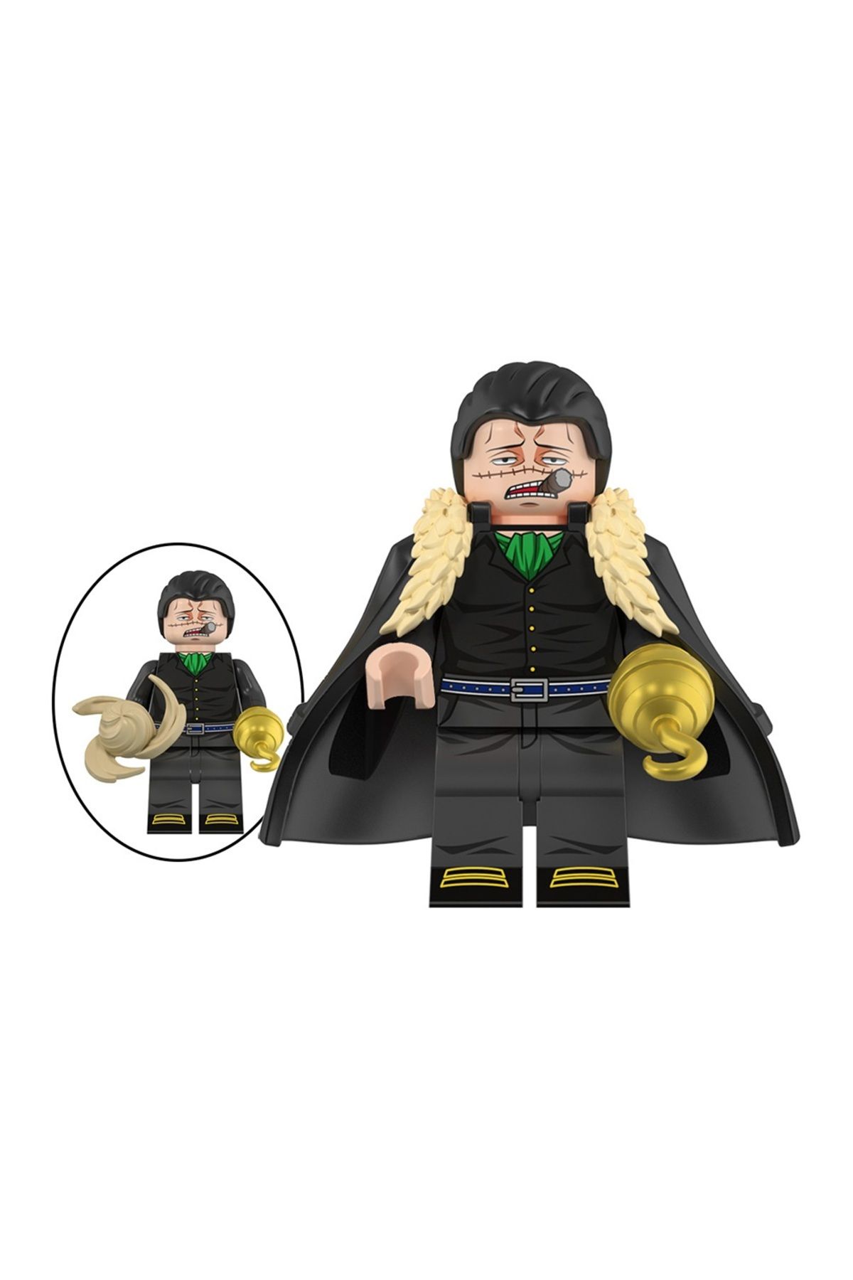 myminitoys-One Piece Anime Mini Figure Set of 8 - Dracule, Mihawk, Buggy, Crocodile, Jinbe St-13 5