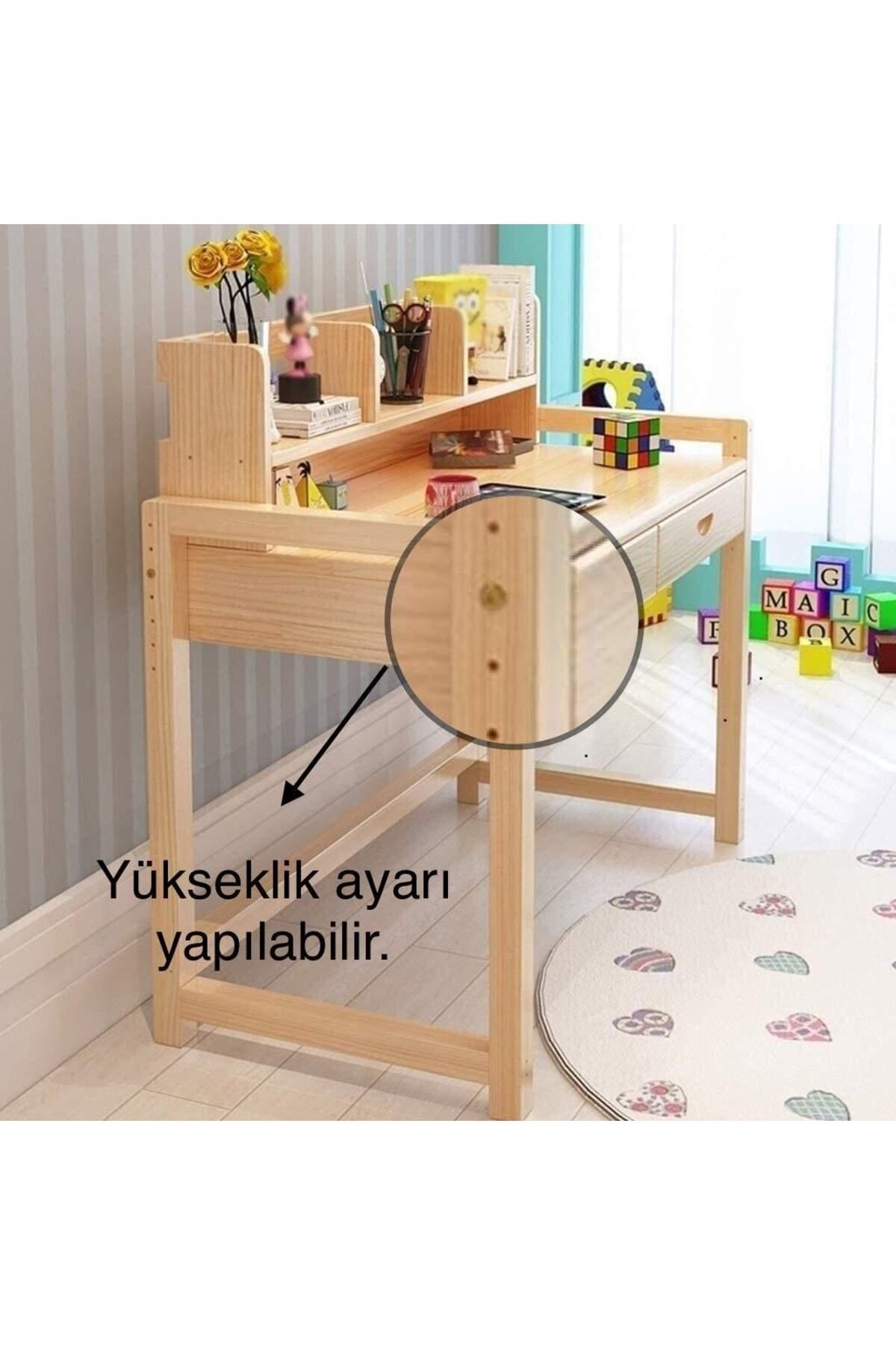 one design Çalışma Masası Montessori Çalışma Masası Ahşap Masif Çocuk Masası