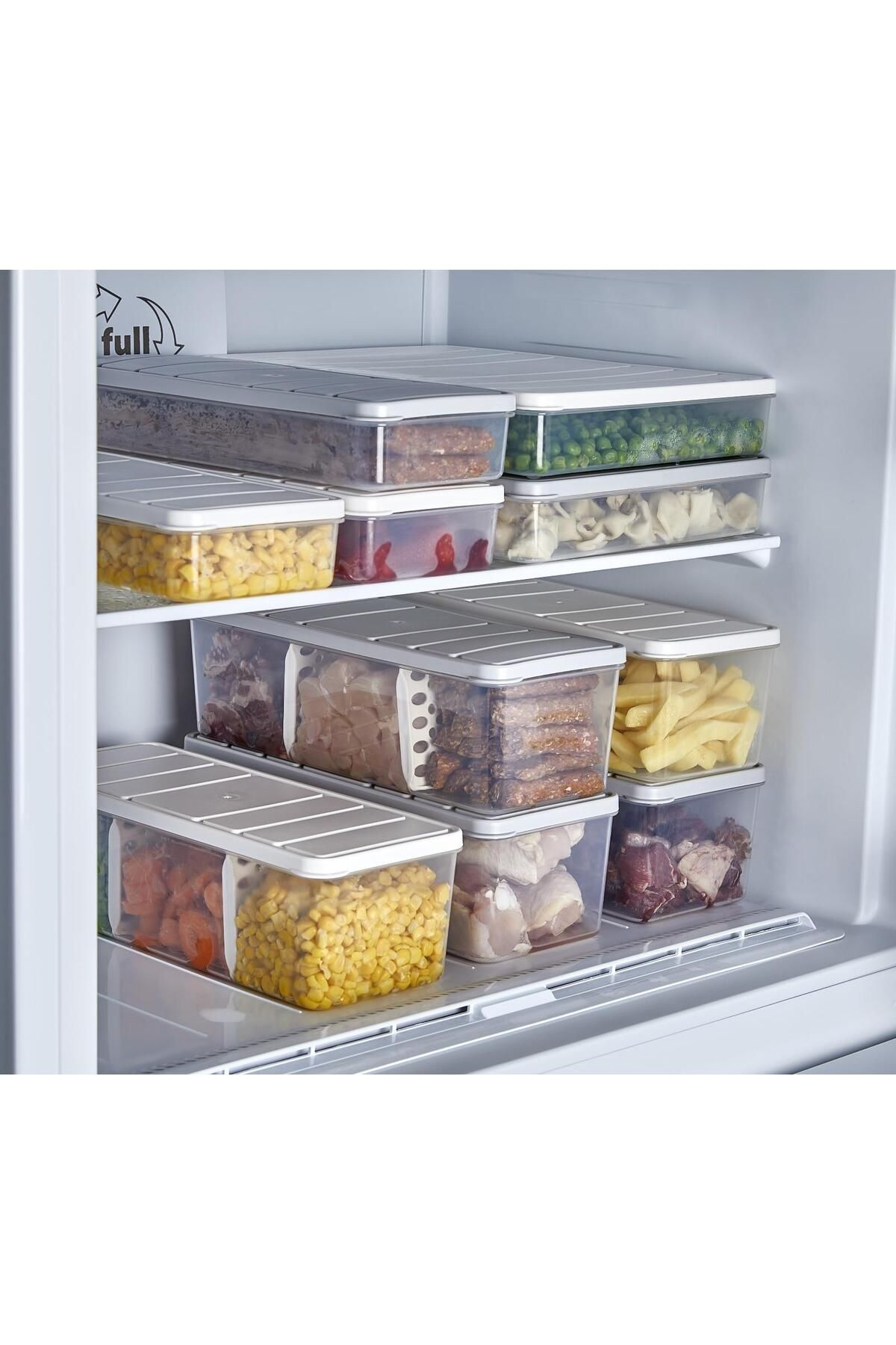 SELKA HOME-Selka Nora 6 Pieces 2 Lt. Compartmented Storage Container 4