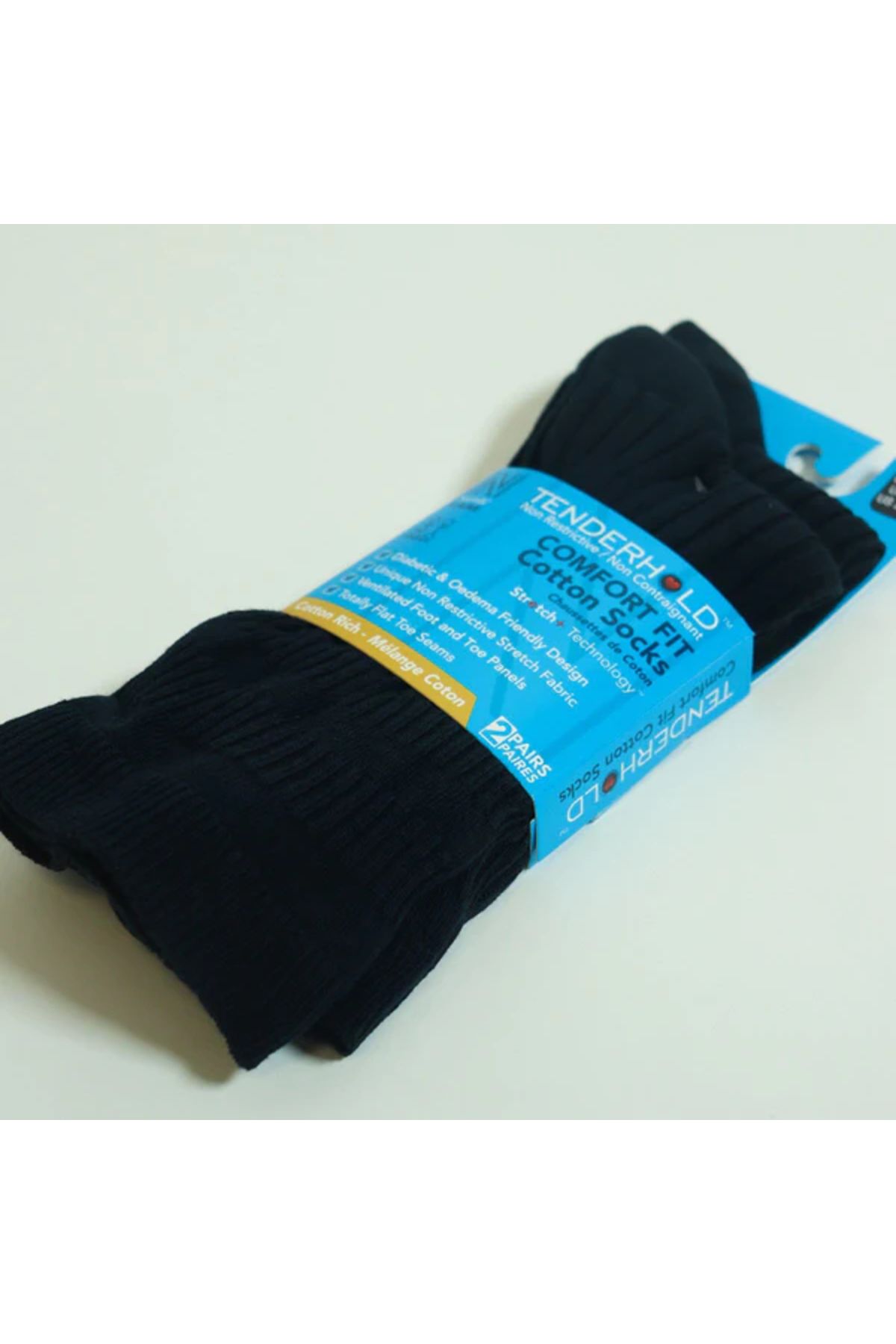 NORFOLK-Joseph Comfort Fit Tenderhold Cotton Diabetes Socks 2 Pack Dark Blue 5