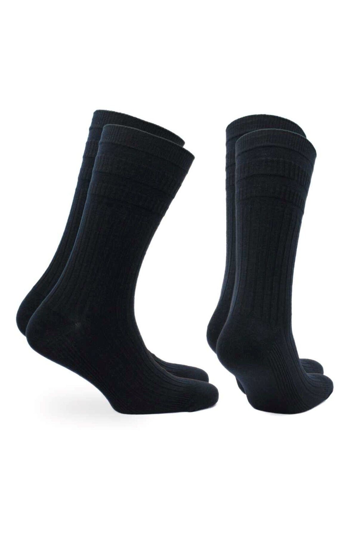 NORFOLK-Joseph Comfort Fit Tenderhold Cotton Diabetes Socks 2 Pack Dark Blue 1