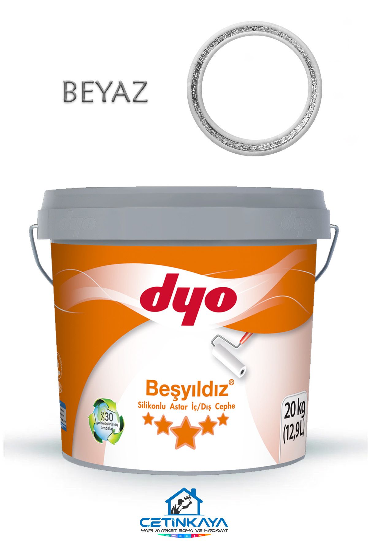 Dyo Beşyıldız Silikonlu Astar İç/Dış Cephe (3,5 KG / 10 KG / 20 KG)