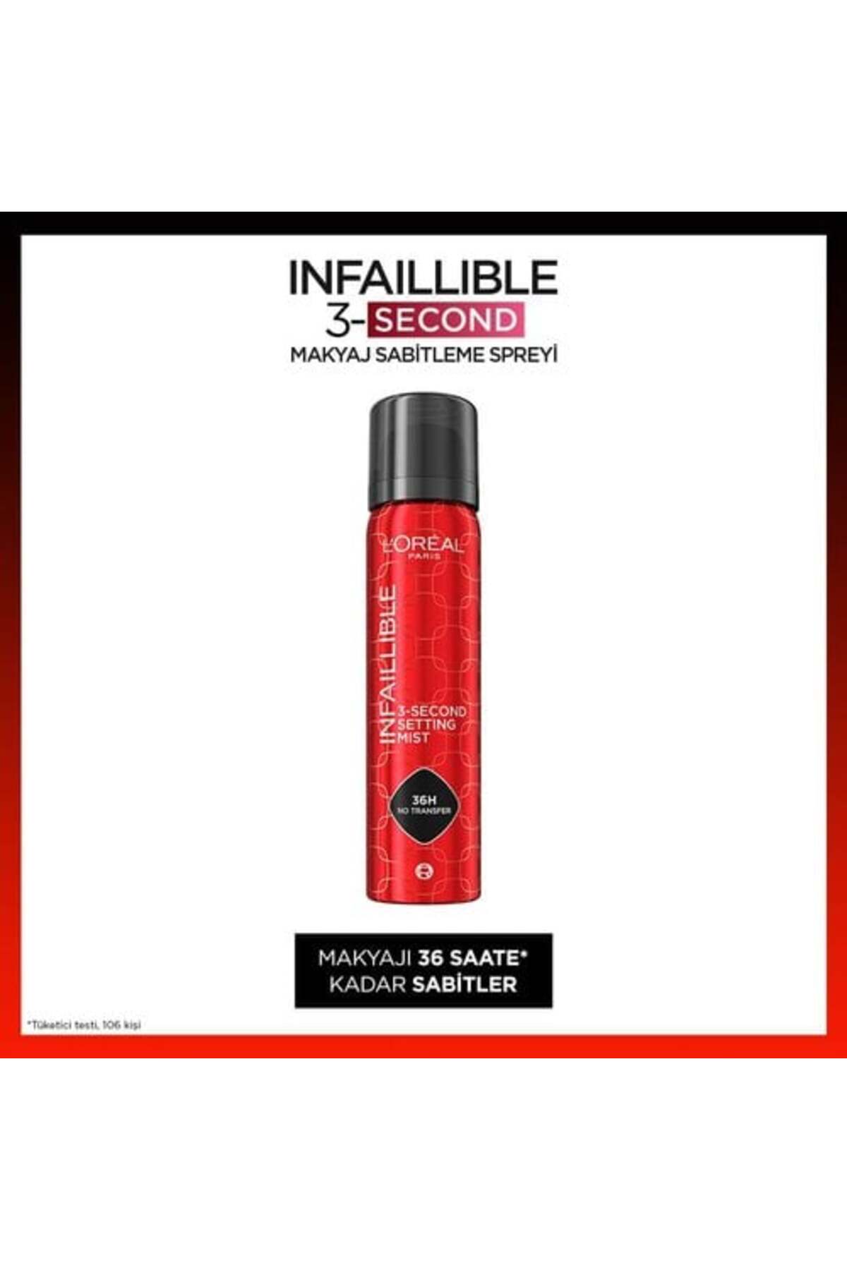 Loreal Infaillible 3-Second Makyaj Sabitleme Spreyi 75ml — رنگارنگ 3600524104726