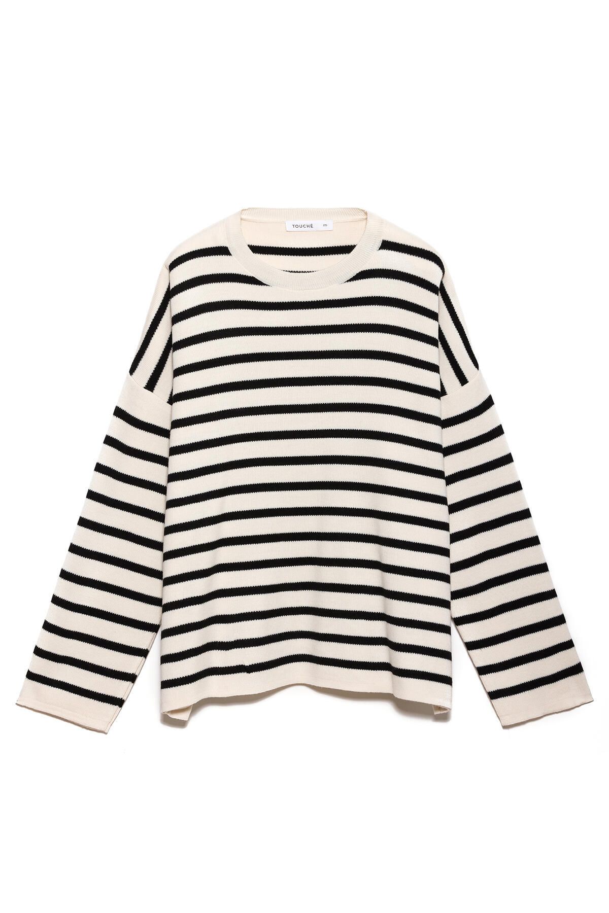 Touché Privé-Knitwear Sweater - Striped Design 6