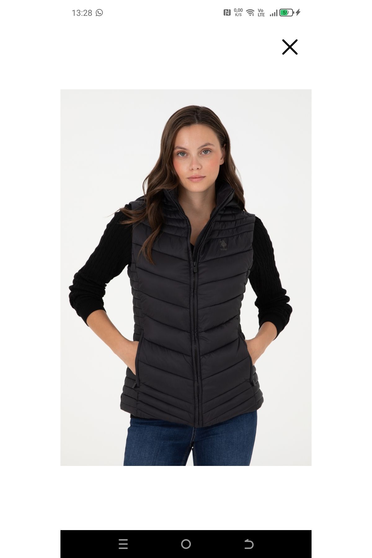 U.S. Polo Assn.-U.S. Polo Assn Portable Hooded Regular Fit Women's Vest (Exclusive Clothes) 3