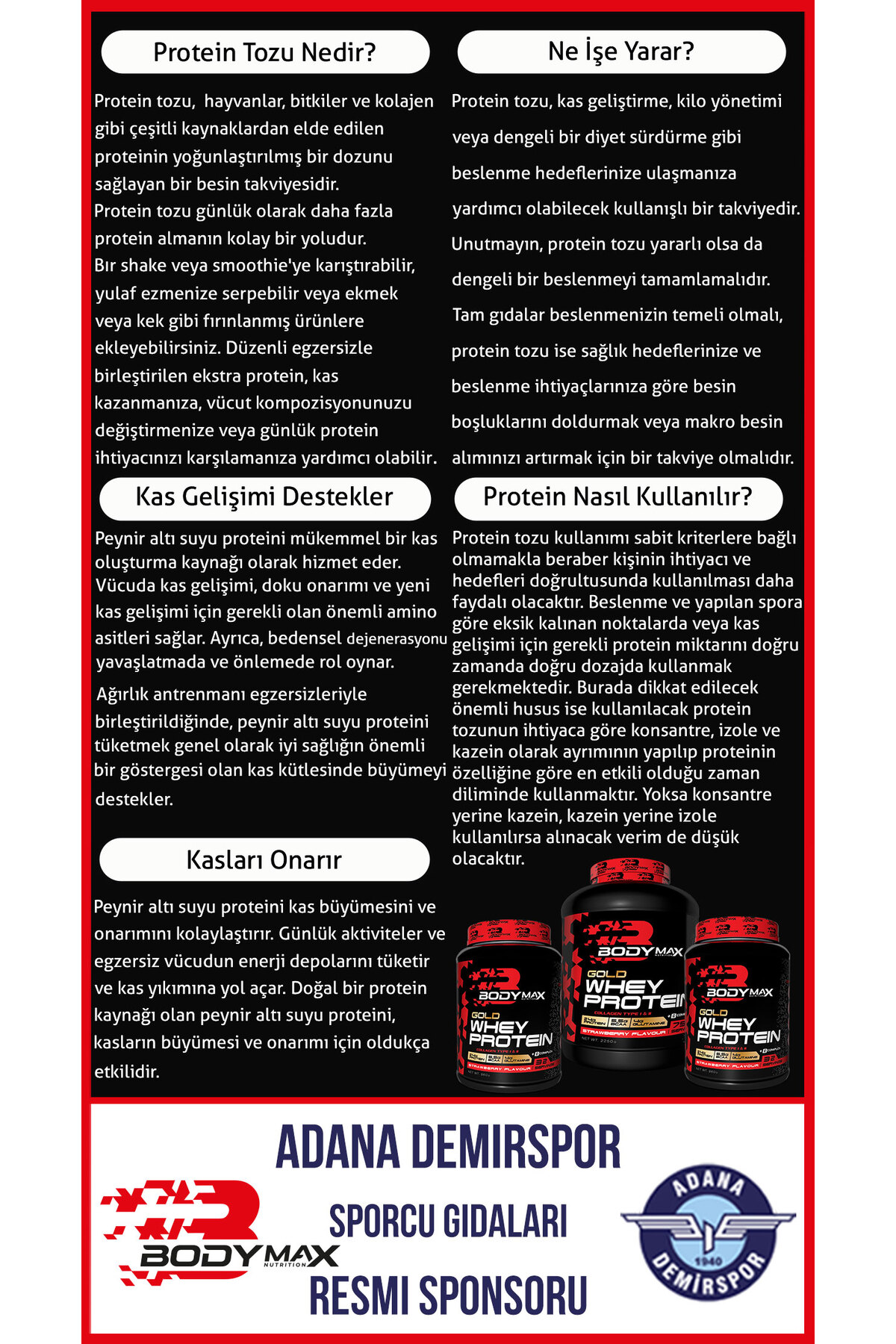 BODYMAX Whey Protein 2250g Çilekli Kreatin 120g | Shaker Dahil ...