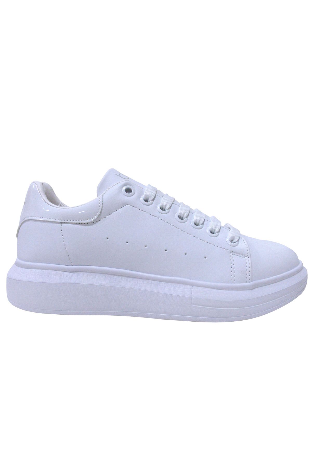 Best Of-Bestof White Lace-Up Sneakers Sports Shoes 2