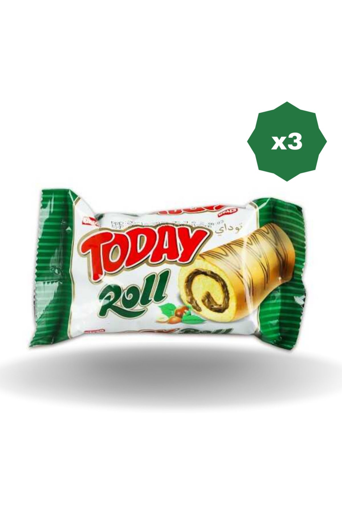 Elvan TODAY SWİSS ROLL FINDIK KREMALI KEK 35 GR - 3 ADET