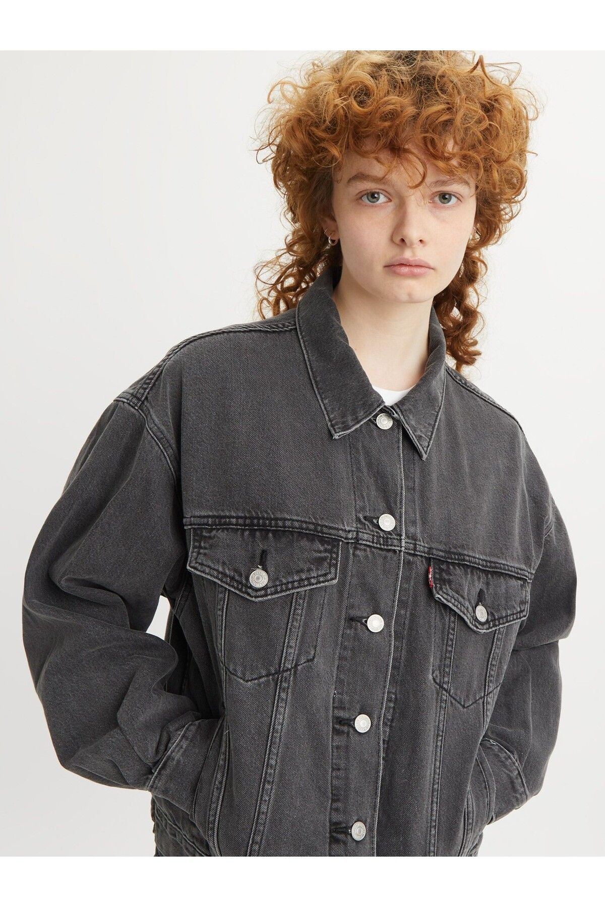 Levi's-Dámská černá džínová bunda 90s Trucker Be Kind Rewind A1743-0000 7