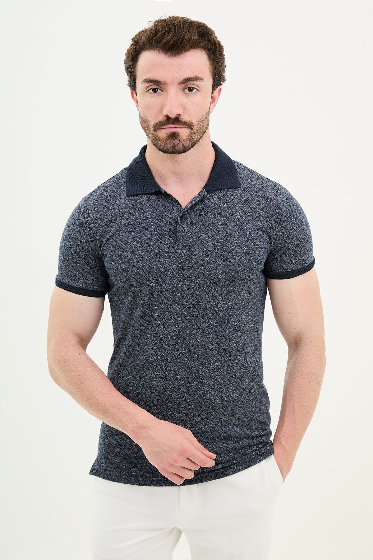 Mcr-Combed Cotton Polo Collar 1