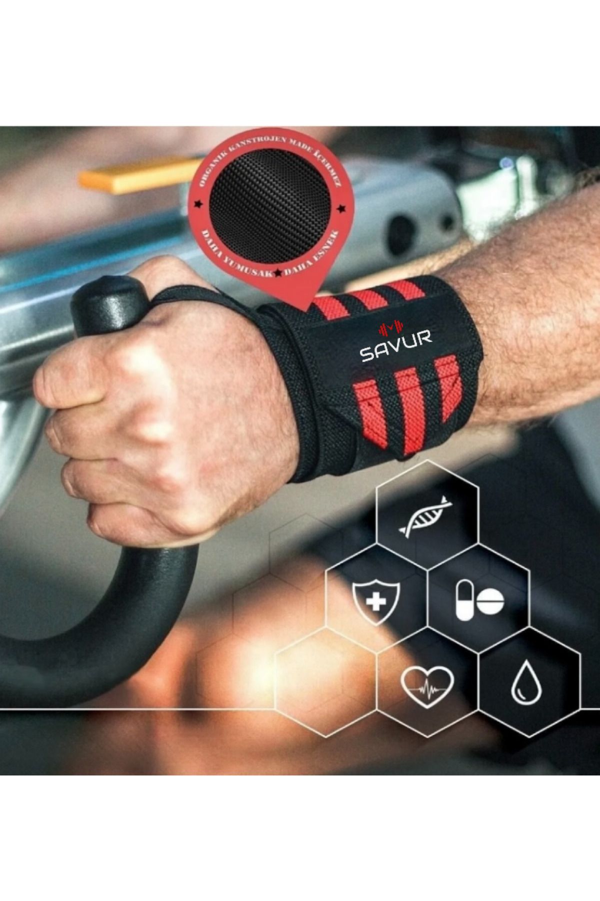 SAVUR Fitness Weight Wristband - Crossfit Wraps - Pro Sports Wristband