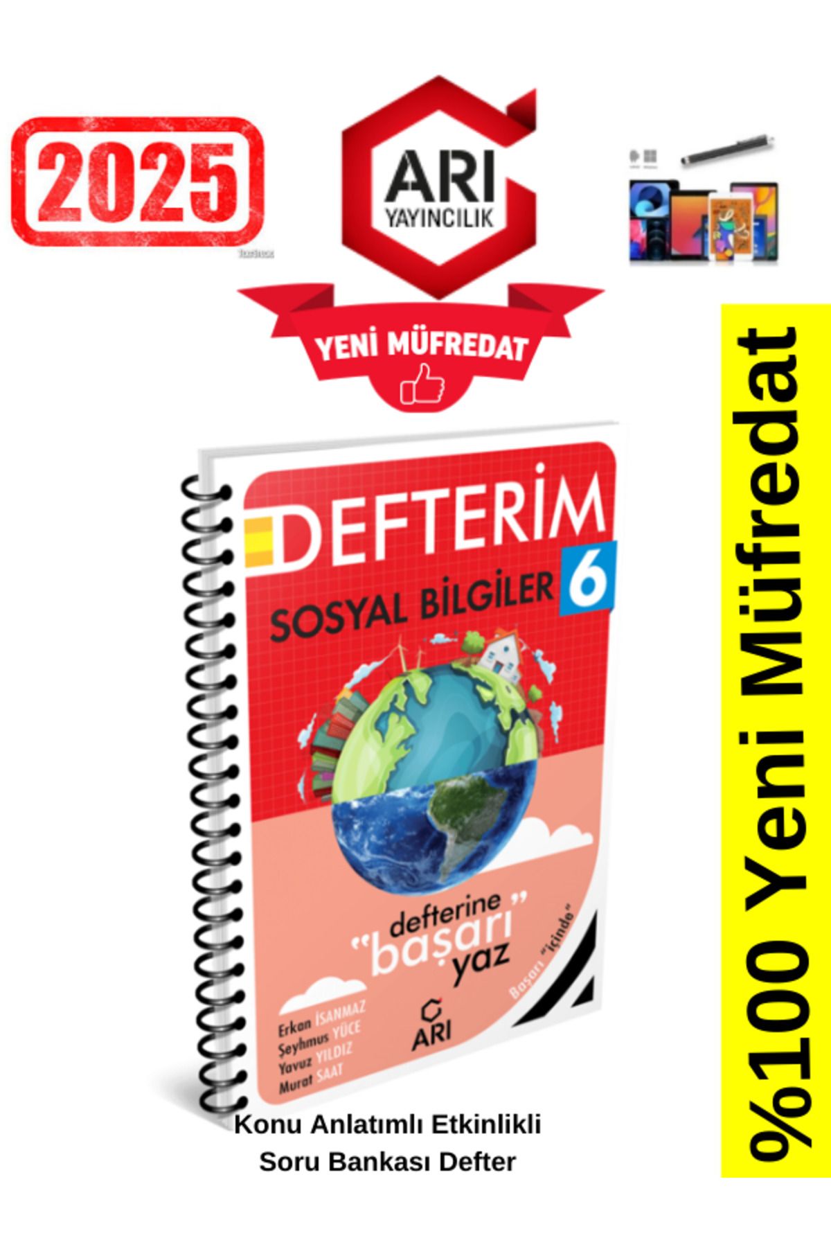 Arı Yayıncılık 2024-2025 Müfredat 6.Sınıf Sosyalimo Sosyal Bilgiler Konu Anlatımlı Etkinlik Defter+Kalem