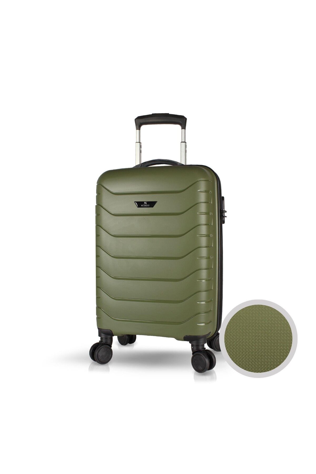 My Valice  Solid PP Polipropilen Kırılmaz Küçük Kabin Boy Haki Valiz